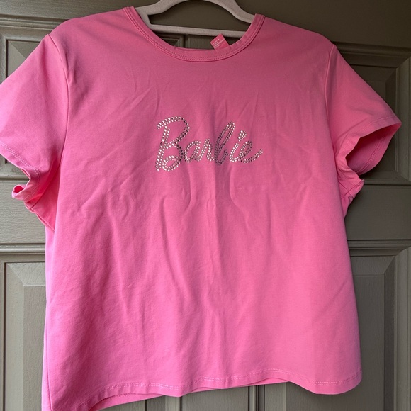 Forever 21 Tops - Rhinestones Rocks Pink Graphic Tee